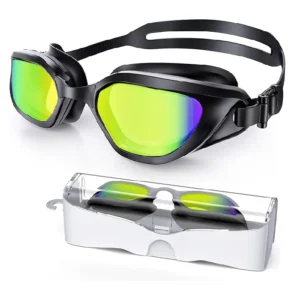 Swimming Goggles - UV Protection with Adjustable Nose Bridge