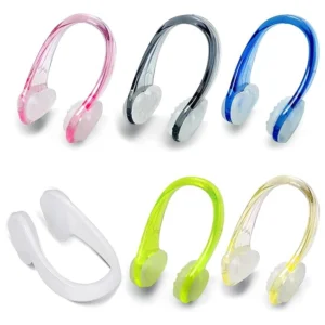 6 Pcs Reuseable Silicone Swimming Nose Clips